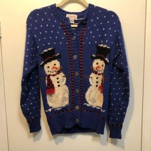 Vintage snowman holiday Christmas sweater